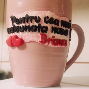 Cana personalizata din fimo nasa si fina  - casă & stil de viață - accesorii pentru echipamente de bucătărie - accesorii de servire - căni - Artynos.ro