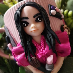 Cana decorata cu fimo makeup artist/nail artist/meserii  -  - Artynos.ro