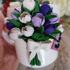 Cana lalele deschise  - accesorii nuntă - amintiri și cadouri de nuntă - cadou nuntă - set de ceremonie - Artynos.ro