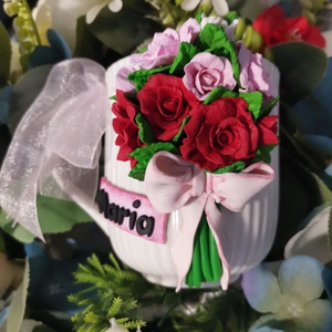 Cana cu flori personalizata, Accessorii si unelte, Accesorii decorative, Alte accesorii, Plastilina, Lucrare cu argila, ARTYNOS