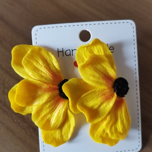 Cercei Semiflor Sunflower, Bijuterii, Cercei, Cercei si ornamente pentru urechi, Plastilina, ARTYNOS