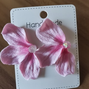 Cercei Semiflor Baby Pink, Bijuterii, Cercei, Cercei si ornamente pentru urechi, Plastilina, ARTYNOS