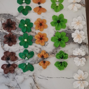 Cercei Semiflor Verde 2 - bijuterii - cercei - Artynos.ro