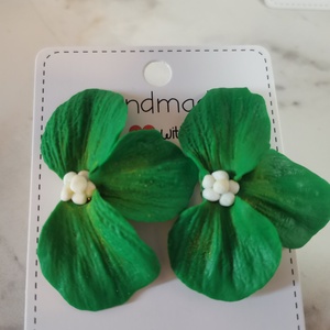 Cercei Semiflor Verde 2, Bijuterii, Cercei, Cercei si ornamente pentru urechi, Altele, ARTYNOS