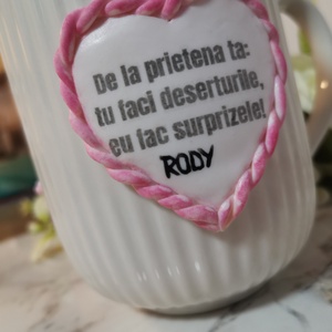 Cana personalizata cu figurina cofetar (profesii) - accesorii de crăciun - cadou tematic de moș crăciun, decorațiuni - cadouri de moș crăciun - Artynos.ro