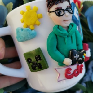 Cana personalizata pentru copii Minecraft/Roblox - crăciun - cadouri de moș crăciun - cadouri de moș crăciun - Artynos.ro