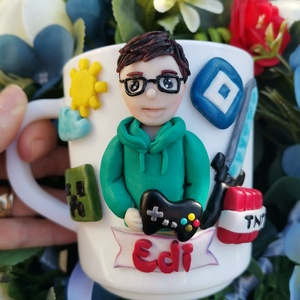 Cana personalizata pentru copii Minecraft/Roblox - crăciun - cadouri de moș crăciun - cadouri de moș crăciun - Artynos.ro