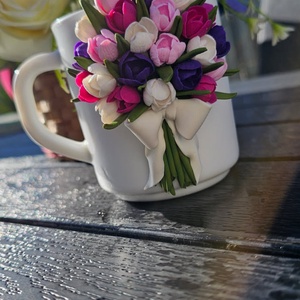 Cana personalizata cu lalele  - crăciun - cadouri de moș crăciun - cadouri de moș crăciun - Artynos.ro