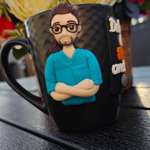 Cana personalizata cu figurina stilizata medic veterinar  - casă & stil de viață - echipamente de bucătărie - accesorii de servire - căni - Artynos.ro