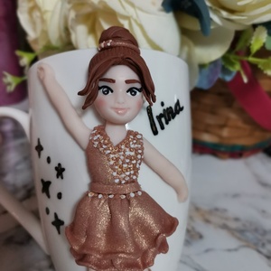 Cana personalizata pentru copii Balerina/dansatoare - crăciun - cadouri de moș crăciun - cadouri de moș crăciun - Artynos.ro