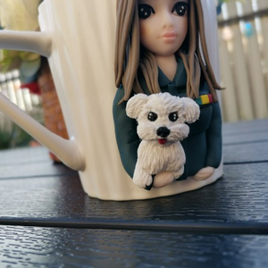 Cana personalizata cu figurina jandarm si catel  - casă & stil de viață - seturi de cadou - Artynos.ro