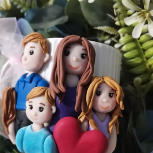 Cana personalizata famile 5 membrii - crăciun - cadouri de moș crăciun - cadouri de moș crăciun - Artynos.ro