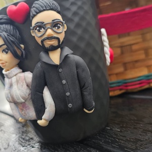 Cana personalizata cuplu  - crăciun - cadouri de moș crăciun - cadouri de moș crăciun - Artynos.ro