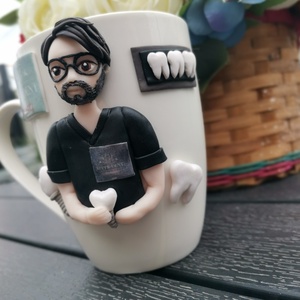 Cană Personalizată cu figurina 3d� Medic Stomatolog implantolog  - casă & stil de viață - seturi de cadou - Artynos.ro