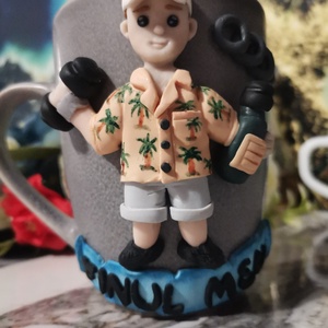 Cana personalizata cu figurina barbat - casă & stil de viață - seturi de cadou - Artynos.ro