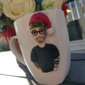 Cana personalizata cu figurina barbat 2, Casa & Stil de viata, Seturi de cadou, Altele, Plastilina, ARTYNOS