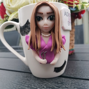 Cana personalizata cu figurina Lashes artist - casă & stil de viață - seturi de cadou - Artynos.ro