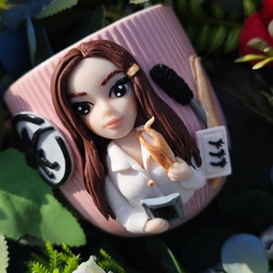 Cana personalizata cu figurina Lashes artist 2 - casă & stil de viață - seturi de cadou - Artynos.ro