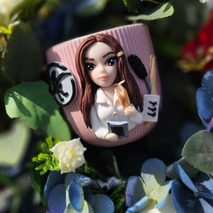 Cana personalizata cu figurina Lashes artist 2 - casă & stil de viață - seturi de cadou - Artynos.ro