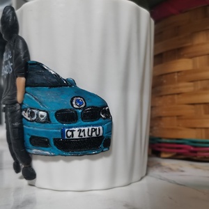 Cana personalizata barbat și BMW - casă & stil de viață - seturi de cadou - Artynos.ro