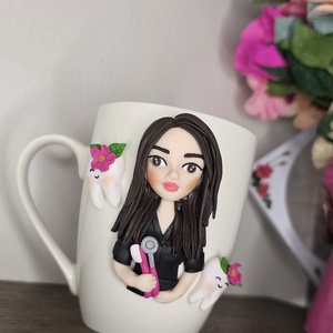 Cana Personalizata cu figurina 3d� Medic Stomatolog si dintisor - casă & stil de viață - echipamente de bucătărie - accesorii de servire - căni - Artynos.ro