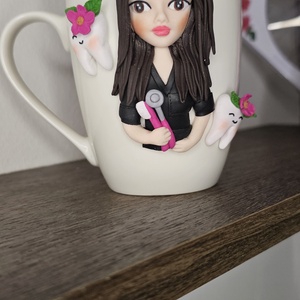 Cana Personalizata cu figurina 3d� Medic Stomatolog si dintisor - casă & stil de viață - echipamente de bucătărie - accesorii de servire - căni - Artynos.ro