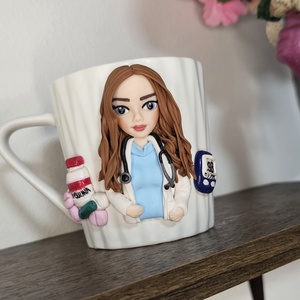 Cana personalizata cu figurina 3d medic diabetolog - casă & stil de viață - seturi de cadou - Artynos.ro