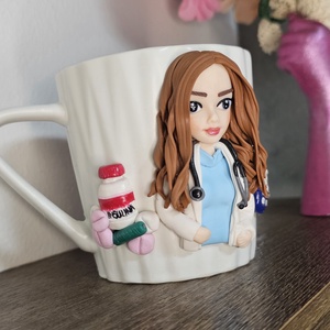 Cana personalizata cu figurina 3d medic diabetolog - casă & stil de viață - seturi de cadou - Artynos.ro