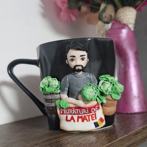 Cana personalizata cu figurina 3d barbat/sot/nas/frate/iubit hobby  - casă & stil de viață - seturi de cadou - Artynos.ro