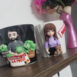 Cana personalizata cu figurina 3d barbat/sot/nas/frate/iubit hobby  - casă & stil de viață - seturi de cadou - Artynos.ro