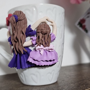 Cana personalizata 3d mama si fiica  - casă & stil de viață - echipamente de bucătărie - accesorii de servire - căni - Artynos.ro