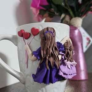 Cana personalizata 3d mama si fiica  - casă & stil de viață - echipamente de bucătărie - accesorii de servire - căni - Artynos.ro