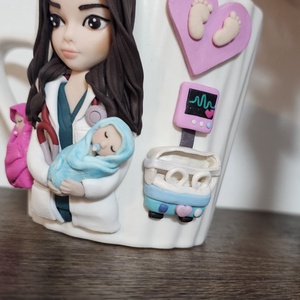 Cana personalizata medic neonatolog - crăciun - cadouri de moș crăciun - cadouri de moș crăciun - Artynos.ro