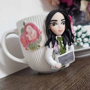 Cana personalizata medic ginecolog  - crăciun - cadouri de moș crăciun - cadouri de moș crăciun - Artynos.ro