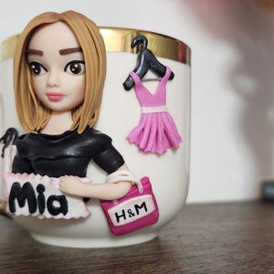 Cana personalizata pentru o pasionata de shopping - casă & stil de viață - seturi de cadou - Artynos.ro