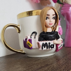 Cana personalizata pentru o pasionata de shopping - casă & stil de viață - seturi de cadou - Artynos.ro