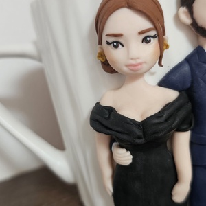 Cana personalizata cu figurine 3d cuplu  - crăciun - cadouri de moș crăciun - cadouri de moș crăciun - Artynos.ro