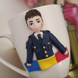 Cana personalizata cu figurina politist/politista /profesii  - casă & stil de viață - seturi de cadou - Artynos.ro