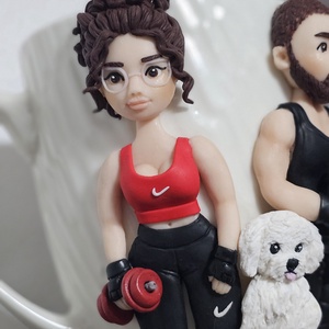 Cana personalizata cu figurine 3d cuplu  - Artynos.ro