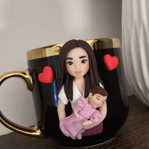 Cana personalizata pentru nasa/nas cu figurina 3d  - Artynos.ro