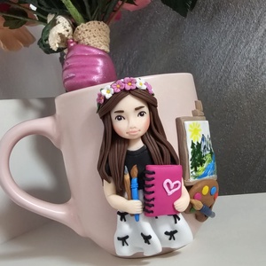 Cana personalizata pentru copii Mica Artista  - crăciun - cadouri de moș crăciun - cadouri de moș crăciun - Artynos.ro
