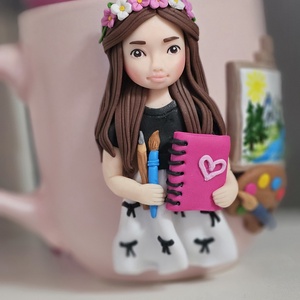 Cana personalizata pentru copii Mica Artista  - Artynos.ro