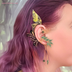 Cercei ear wrap Verdant Aurlinn Butterfly Grace - Artynos.ro