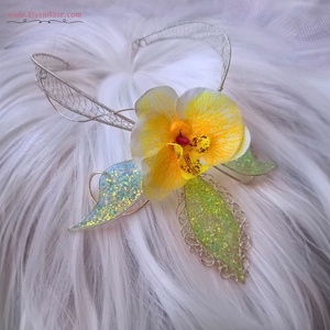 Colier Orchid of Enchantment, Bijuterii, Coliere, Coliere statement, Confectionarea bijuteriilor, ARTYNOS