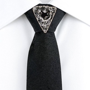 Ac cravata Silver - accesorii nuntă - bijuterii mireasă - manșete nuntă și ace de cravată - Artynos.ro