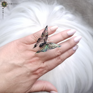 Inel Butterfly Kisses - bijuterii - inele - inele de statement - Artynos.ro