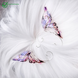 Cercei ear wrap Purple Fairy Wing - bijuterii - cercei - cercei și ornamente pentru urechi - Artynos.ro