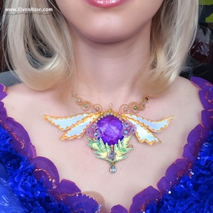 Colier Spring Fairy. Unicat, Bijuterii, Coliere, Coliere statement, Confecționarea bijuteriilor, ARTYNOS