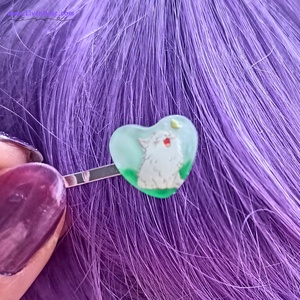 Agrafe de Păr Whimsical Kitten Heart - îmbrăcăminte și modă - accesorii păr - bandă de păr și agrafe păr - Artynos.ro