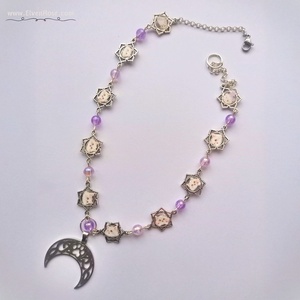 Colier Moonlit Paws - bijuterii - coliere - coliere cu pandantive - Artynos.ro